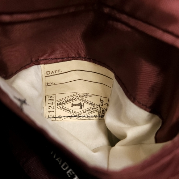 Vintage Cricketeer Wool Sportcoat Blazer Max Kadet 42R Blue Brown Tartan Plaid - Picture 14 of 16